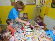 Malování na dřevěné magnetky